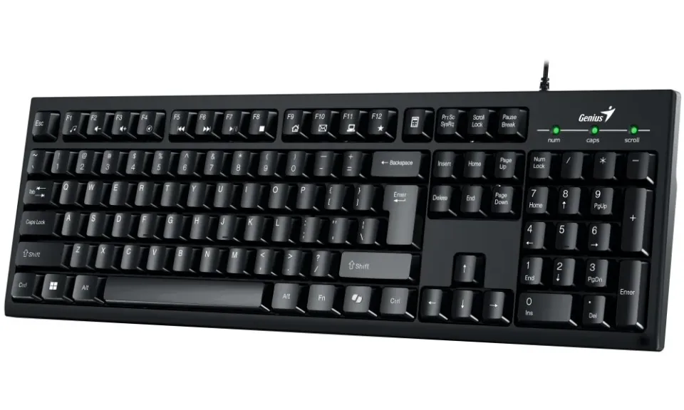 Genius KM-100SE, Set klávesnice a myši, drátový, CZ+SK layout, Copilot klávesa,