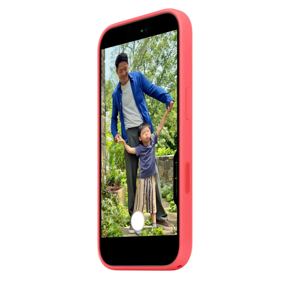 iPhone 17 Silicone Case with MS –Bright Guava / SK