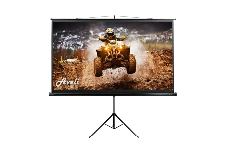 AVELI projekční plátno stativ, 265x149cm (16:9) 120", černý tubus