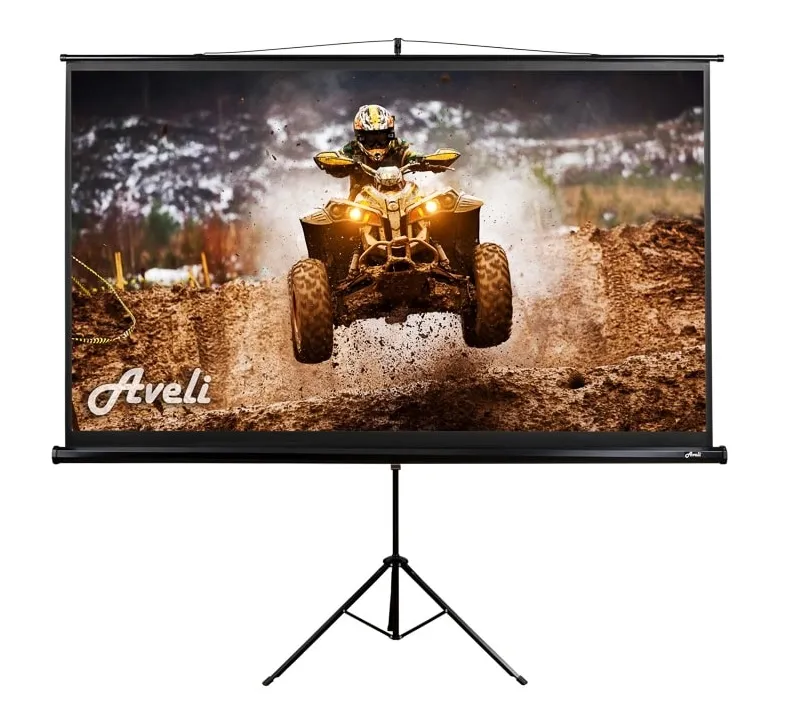 AVELI projekční plátno stativ, 265x149cm (16:9) 120", černý tubus
