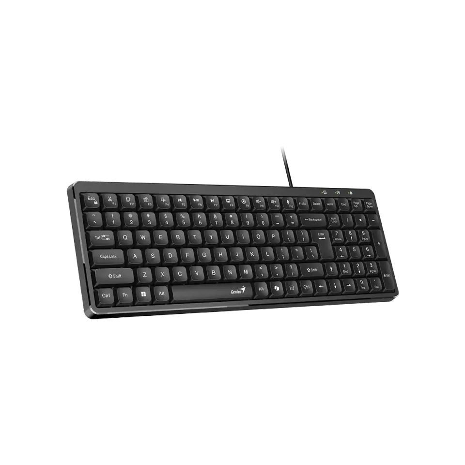 Genius LuxeMate 120, Klávesnice, drátová, CZ+SK layout, retro klávesy, Copilot A