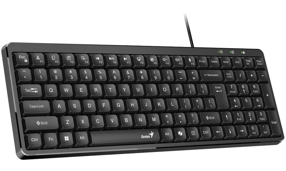Genius LuxeMate 120, Klávesnice, drátová, CZ+SK layout, retro klávesy, Copilot A