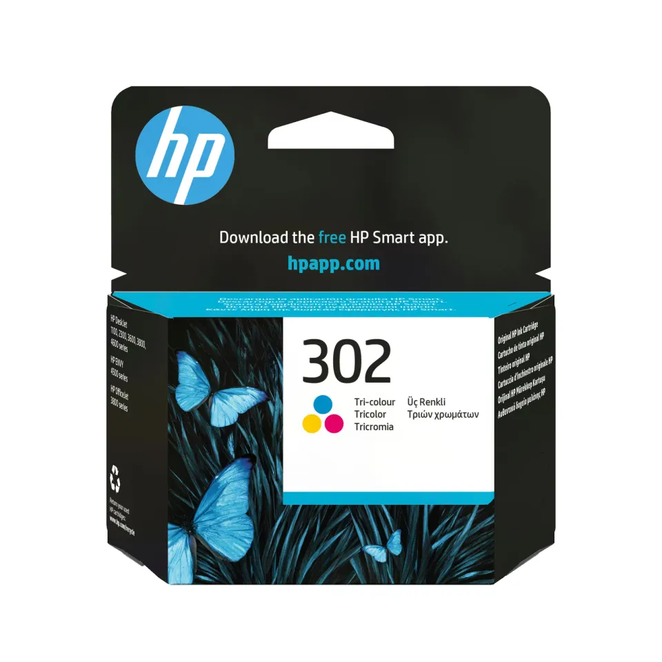 HP F6U65AE náplň č.302 barevná malá cca 150 stran (HP DeskJet 2130, 3639)