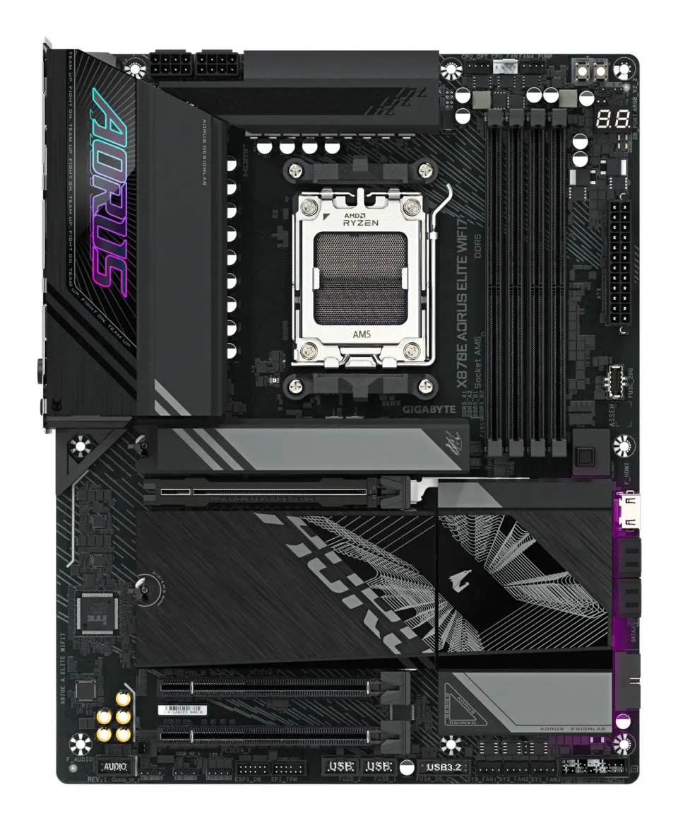 GIGABYTE MB Sc AM5 X870E A ELITE WIFI7, AMD X870, 4xDDR5, 2xHDMI, 2xUSB4, WiFi