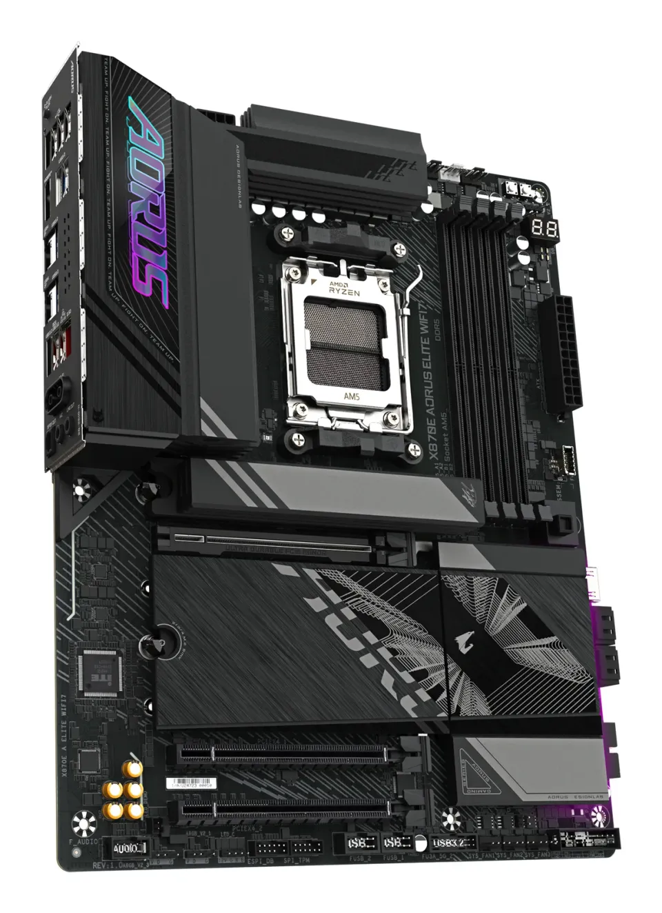 GIGABYTE MB Sc AM5 X870E A ELITE WIFI7, AMD X870, 4xDDR5, 2xHDMI, 2xUSB4, WiFi