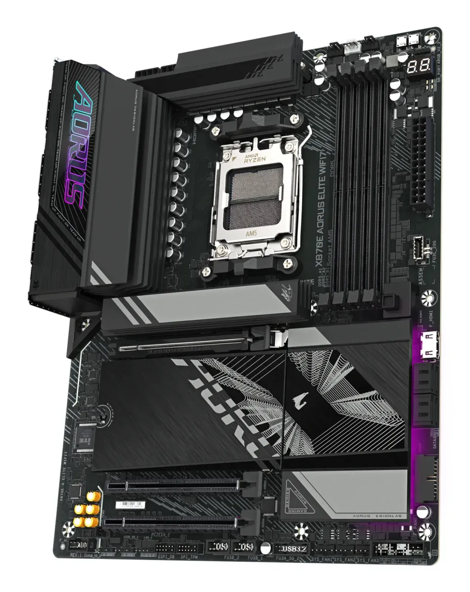 GIGABYTE MB Sc AM5 X870E A ELITE WIFI7, AMD X870, 4xDDR5, 2xHDMI, 2xUSB4, WiFi