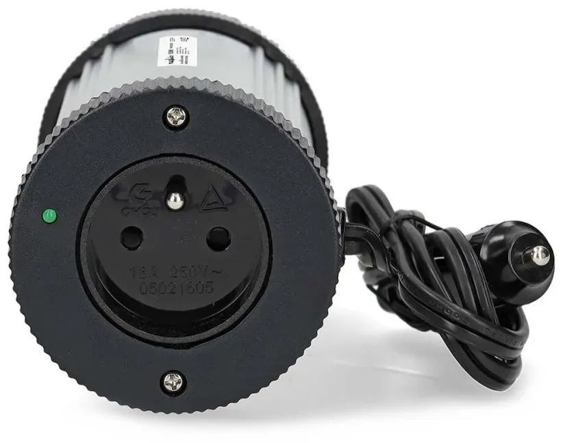 NEDIS měnič napětí/ modifikovaná sinusoida/ 12 V DC/230 V AC 50 Hz/ 150 W (300 W špička)/ USB-A/ 1x zásuvka type E