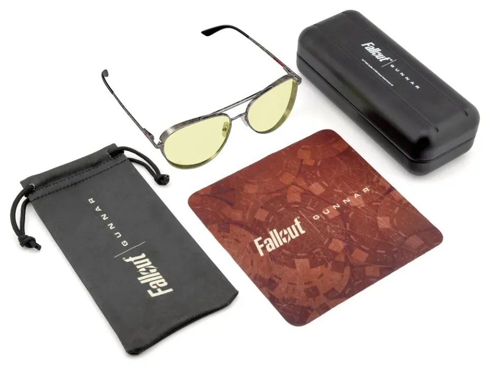 GUNNAR kancelářske/herní brýle FALLOUT BROTHERHOOD OF STEEL /GUNMETAL/ * jantárová skla * BLF 65 * GUNNAR focus