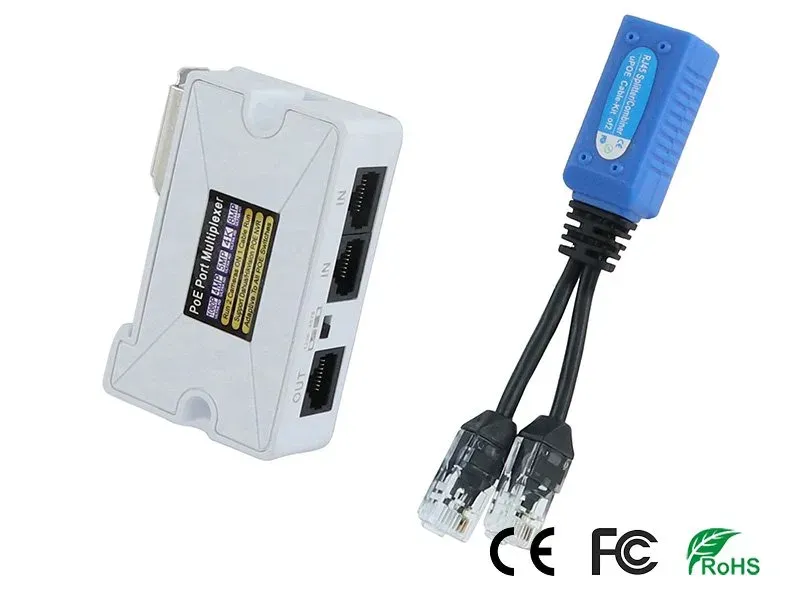 XtendLan POE2V1, 2x Data+PoE po jednom UTP kabelu, 100Mbit