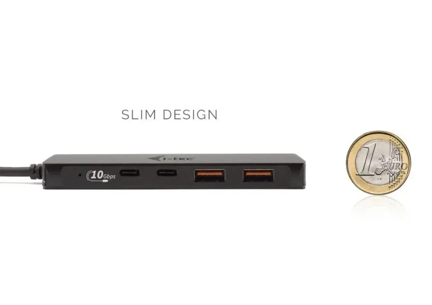 i-tec USB-C Metal HUB 2x USB 3.0 + 2x USB-C