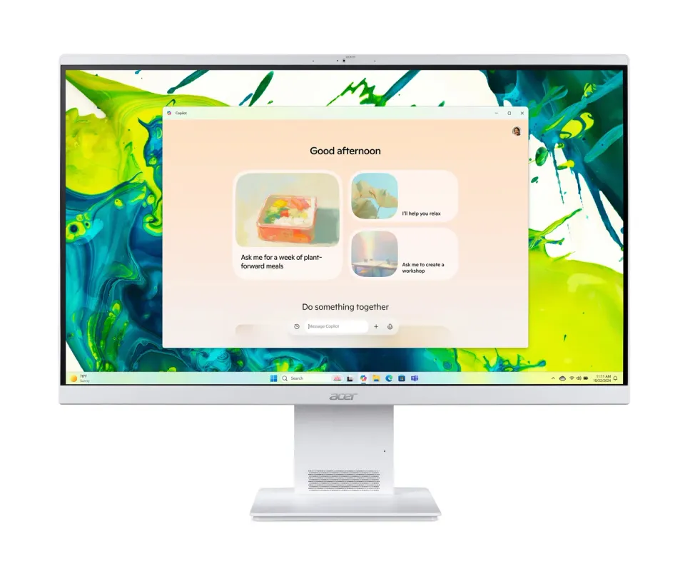 ACER PC AiO Aspire S27B AI - UGLNL_LUWC7256VV_90W,Core Ultra 7 256V,16GB,1024GB SSD,Intel Intel Arc 140V,W11,White