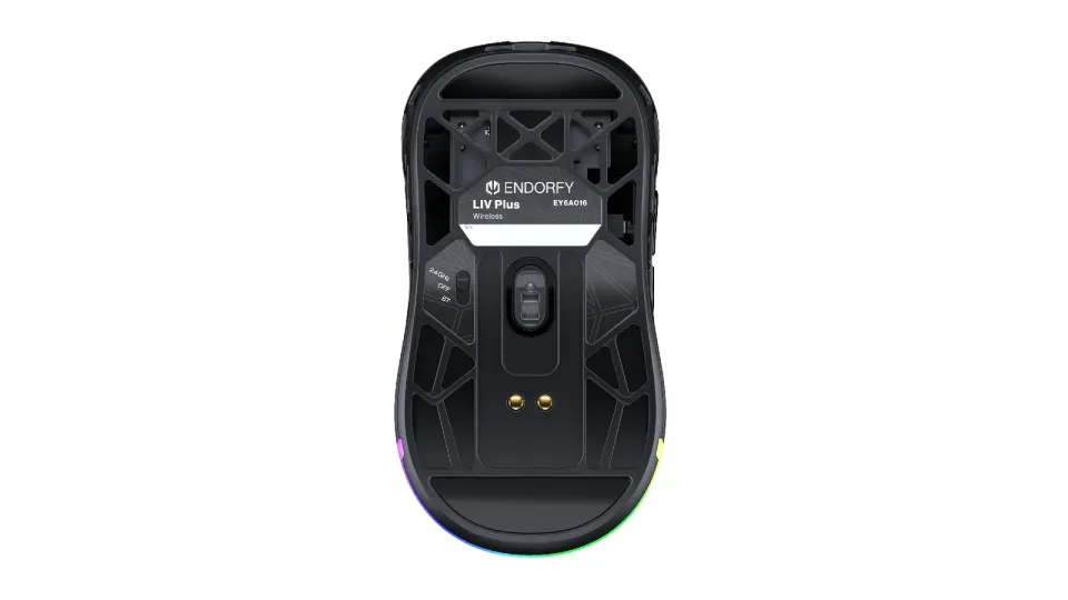 Endorfy LIV Plus Wireless,Myš, herní, bezdrátová, optická, až 26000DPI, BT,2,4Gh