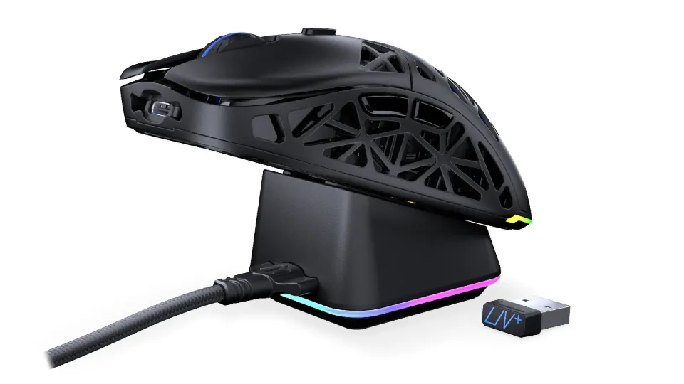 Endorfy LIV Plus Wireless,Myš, herní, bezdrátová, optická, až 26000DPI, BT,2,4Gh