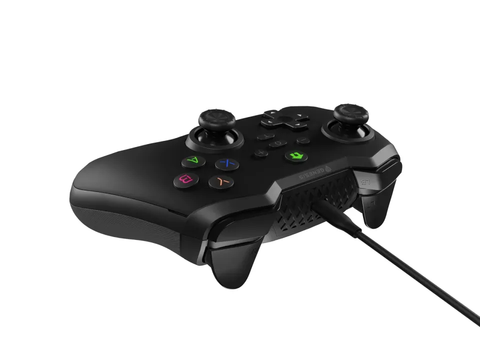Drátový gamepad Genesis MANGAN 300, pro PC/Switch/Mobil, černý