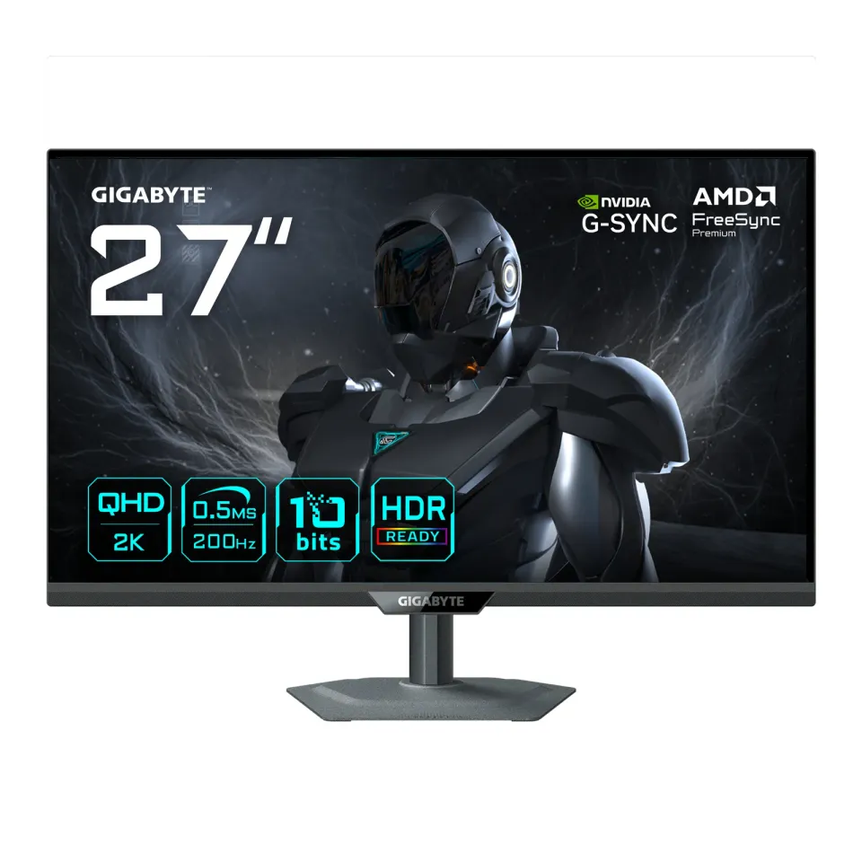 GIGABYTE LCD - 27" Gaming monitor G27Q20, IPS, 2560 x 1440 QHD, 200Hz / OC 210Hz, 1000:1, 350cd/m2, 0,5ms, 2xHDMI, 1xDP