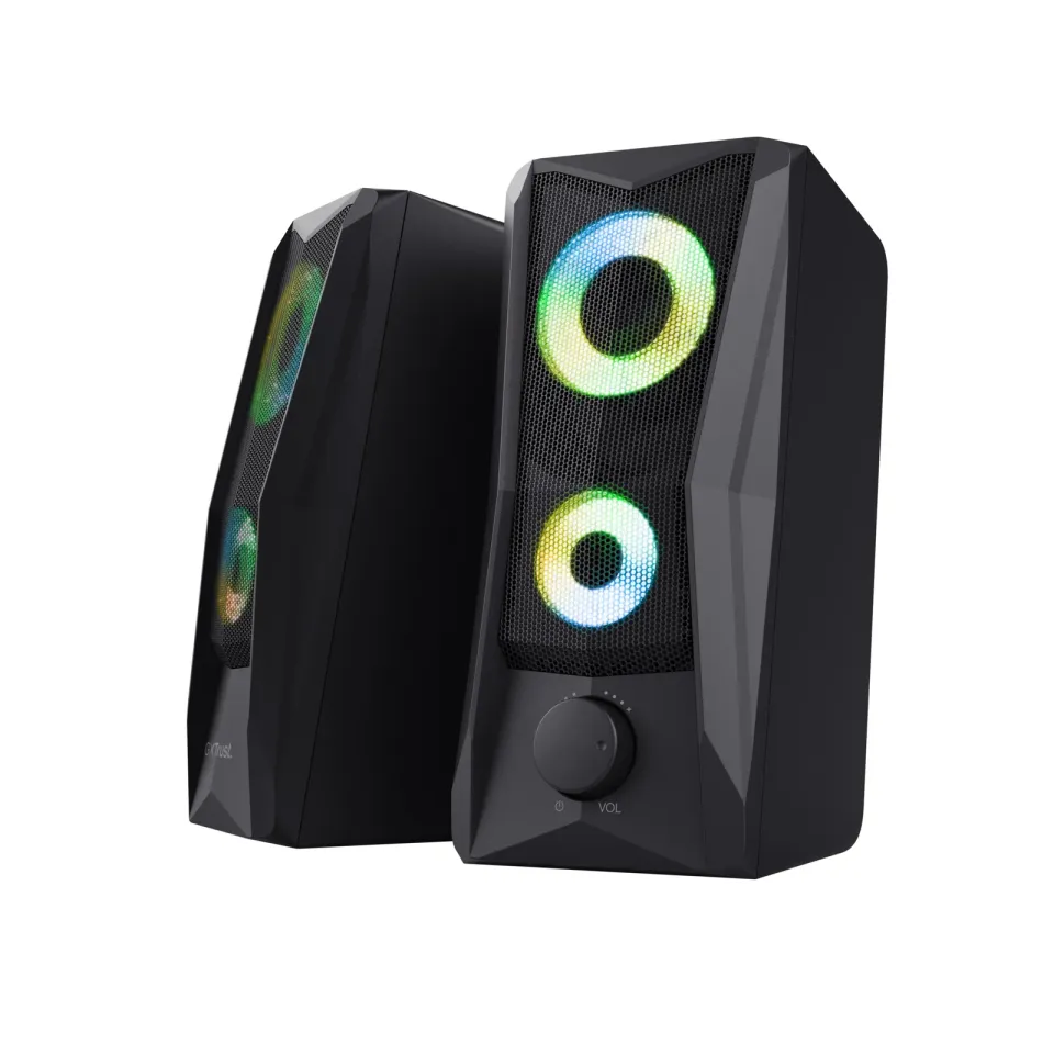 TRUST reproduktory GXT 606 Javv RGB-Illuminated 2.0 Speaker Set, černá