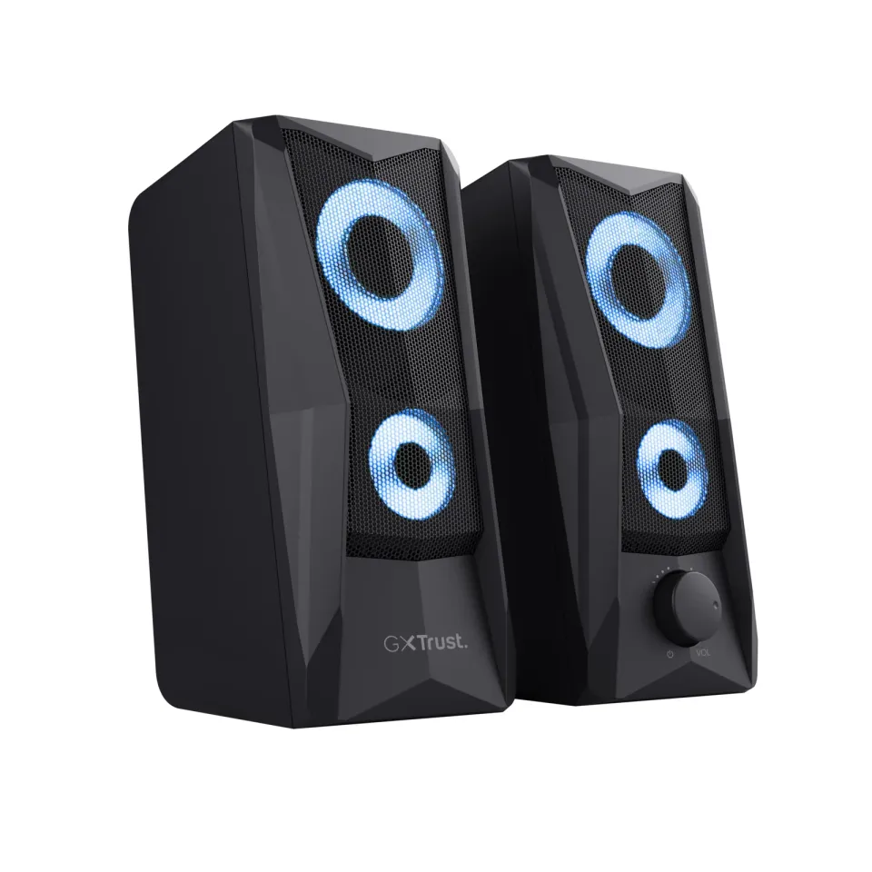 TRUST reproduktory GXT 606 Javv RGB-Illuminated 2.0 Speaker Set, černá