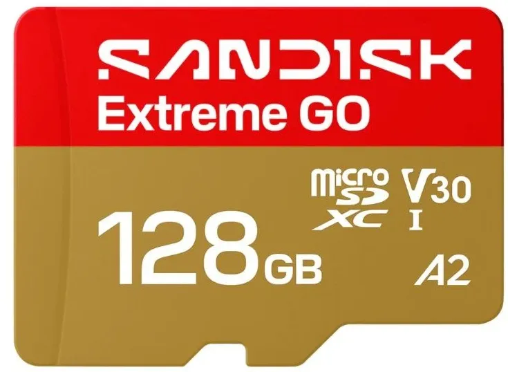 SanDisk Extreme GO MicroSD UHS-I 128GB 240MB/s(R) / 120MB/s(W)