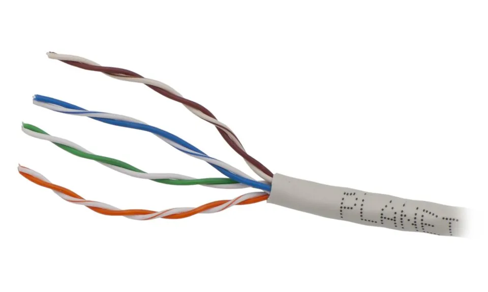 PLANET kabel UTP, drát, 4pár, Cat5e, Planet Elite, Dca, 2404N03 (balení 100m)