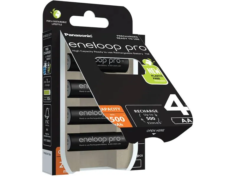AVACOM Nabíjecí baterie AA Panasonic Eneloop Pro N 2500mAh Ni-MH 4ks Blistr