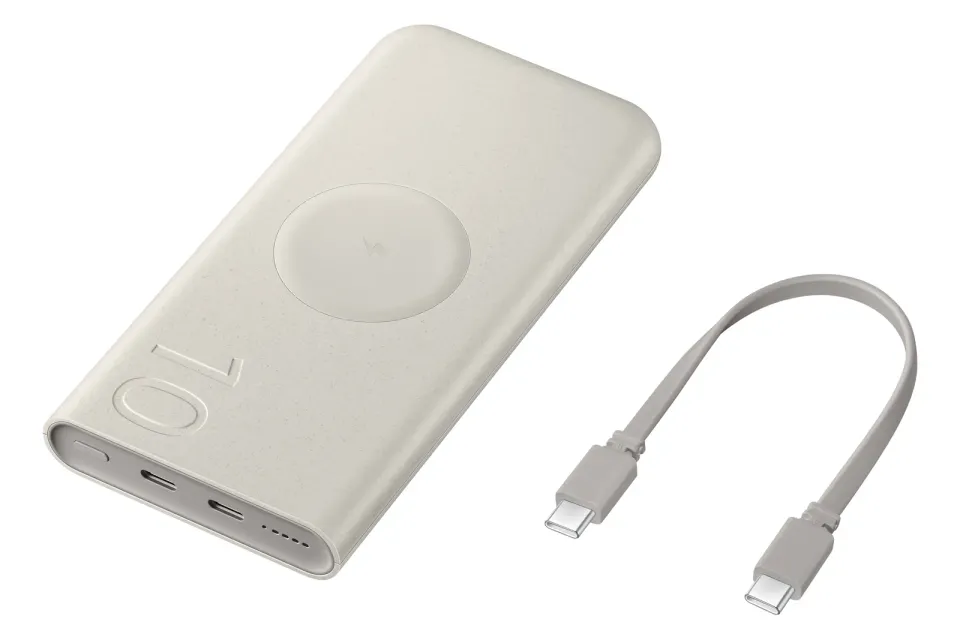 Samsung Powerbanka 10000mAh 25W s bezdrátovým nabíjením Beige
