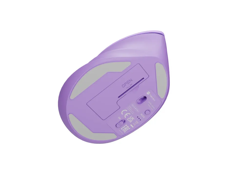 Bezdrátová vertikální myš Natec CRAKE 2/Optická/2 400 DPI/USB+BT/Levan/Vertikální/Optická/Pro pravák