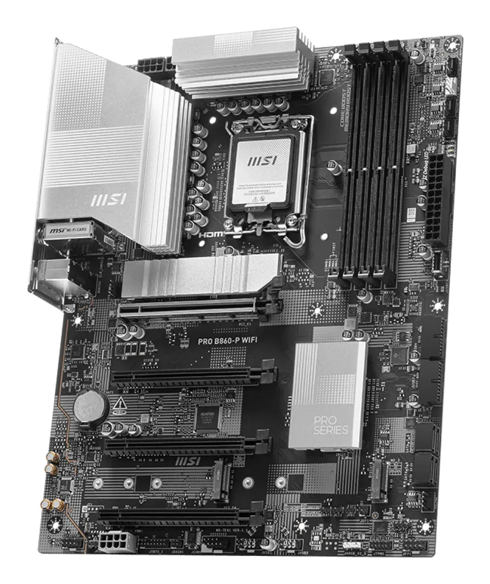 MSI PRO B860-P WIFI, Intel B860, LGA1851, 4xDDR5, ATX