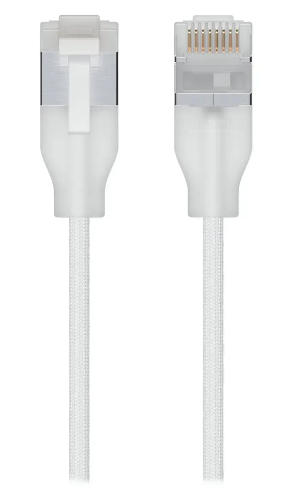 Ubiquiti UniFi Premium Patch Cable 12m - Patch kabel, Cat6a, Etherlighting, bílý, délka 12m