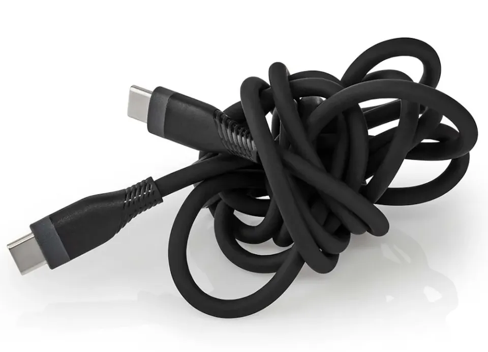 NEDIS kabel USB 2.0/ USB-C zástrčka - USB-C zástrčka/ 60 W/ černý/ box/ 1,5m