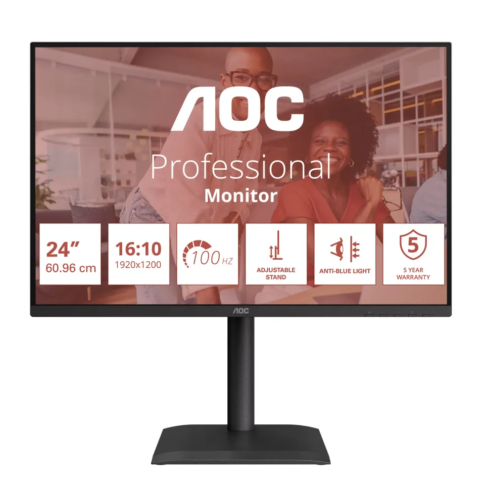 AOC LCD X24E4U 24" IPS 16:10/1920x1200@100Hz/4ms/300cd/VGA/HDMI/DP/4xUSB/Repro/P