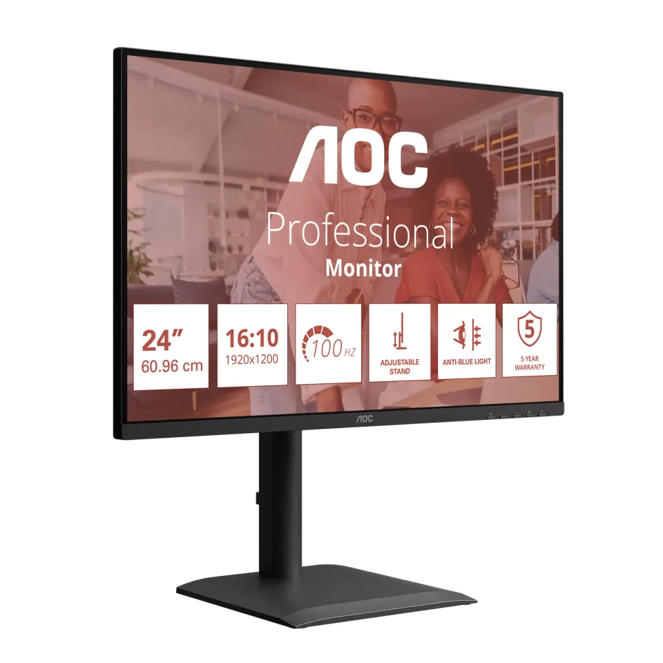 AOC LCD X24E4U 24" IPS 16:10/1920x1200@100Hz/4ms/300cd/VGA/HDMI/DP/4xUSB/Repro/P