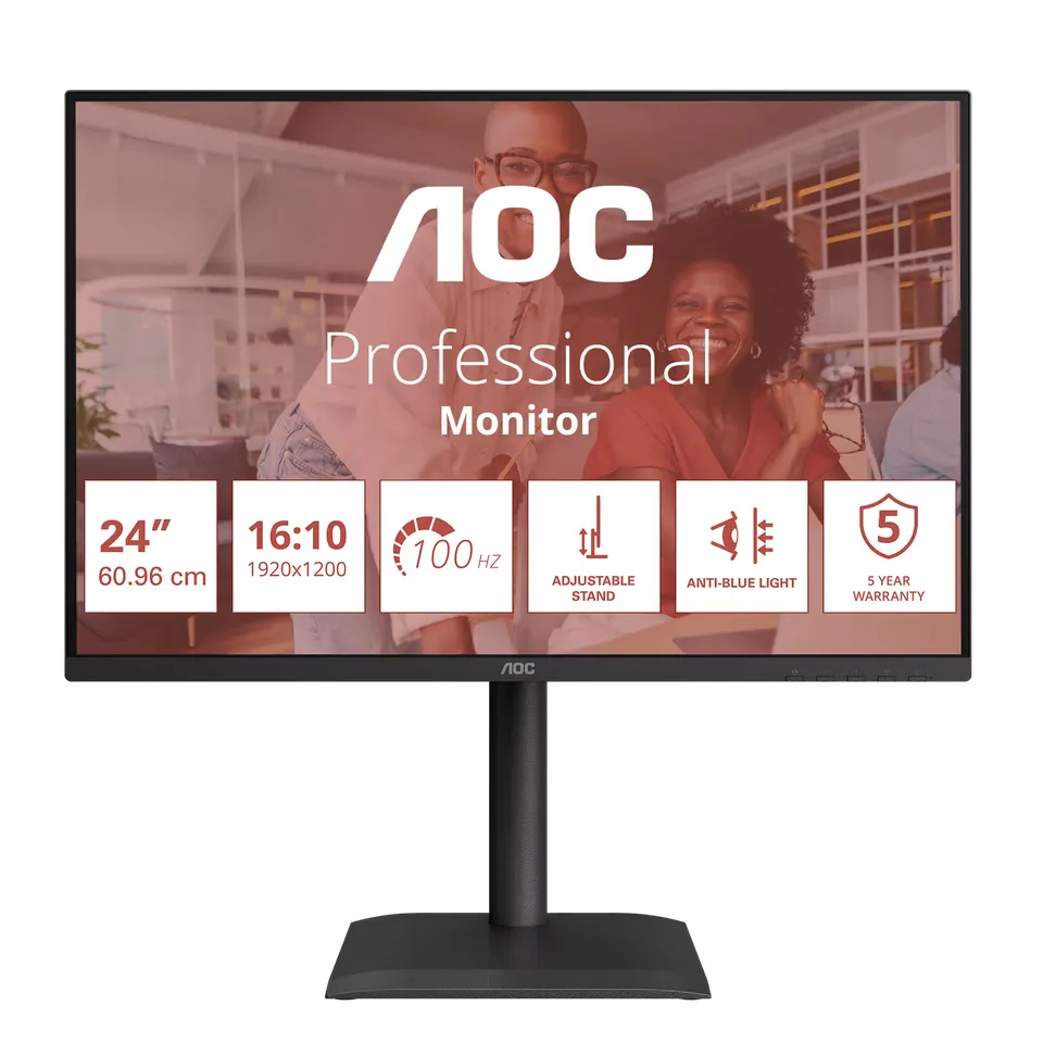 AOC LCD X24E4U 24" IPS 16:10/1920x1200@100Hz/4ms/300cd/VGA/HDMI/DP/4xUSB/Repro/P