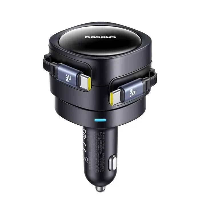 Baseus Enjoyment Max Nabíječka do Auta USB-C/USB-C 60W Cosmic Black