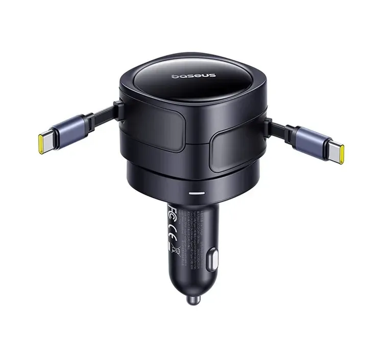 Baseus Enjoyment Max Nabíječka do Auta USB-C/USB-C 60W Cosmic Black
