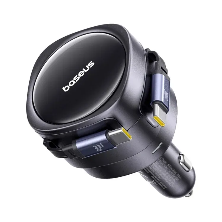 Baseus Enjoyment Max Nabíječka do Auta USB-C/USB-C 60W Cosmic Black