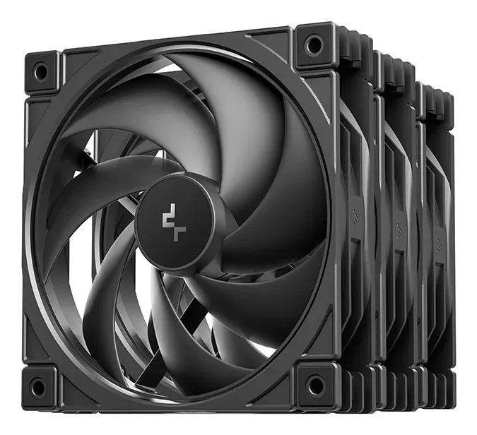DEEPCOOL Ventilátor FD12 V2 3v1, 3x120mm, černá