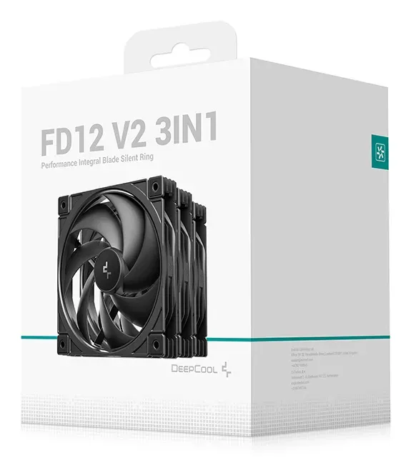 DEEPCOOL Ventilátor FD12 V2 3v1, 3x120mm, černá