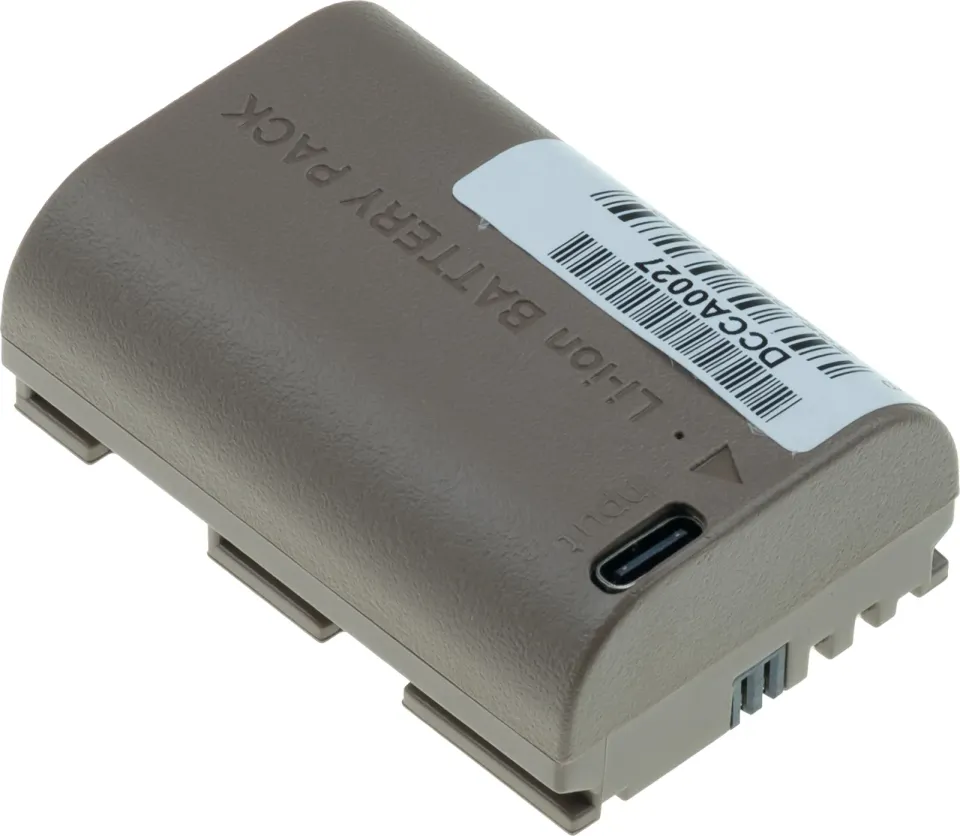 Baterie T6 Power pro Canon LP-E6, LP-E6N, LP-E6NH, 2400mAh, 17,2Wh, USB-C