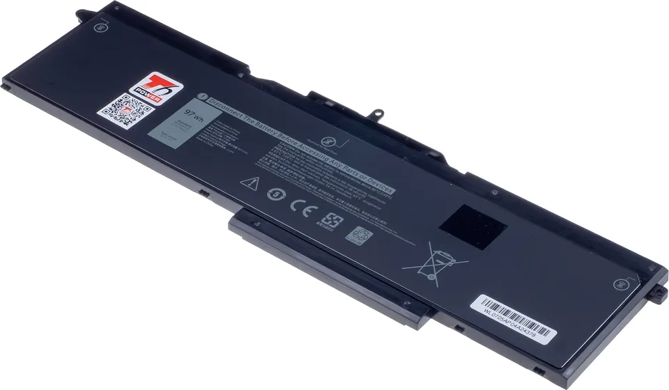 Baterie T6 Power pro Dell Latitude 5501, 5511, Precision 3541, 3551, 8500mAh, 97Wh, 6cell, Li-poly