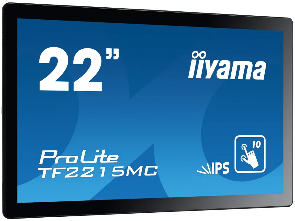 22" iiyama TF2215MC-B2: IPS, FullHD, capacitive, 10P, 350cd/m2, VGA, DP, HDMi, černý