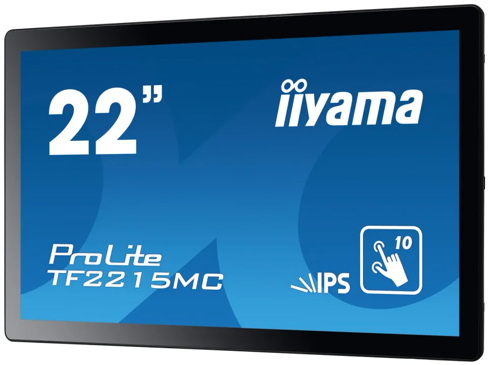 22" iiyama TF2215MC-B2: IPS, FullHD, capacitive, 10P, 350cd/m2, VGA, DP, HDMi, černý