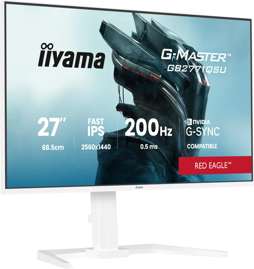 iiyama G-Master/GB2771QSU-W1/27"/IPS/QHD/200Hz/0,5ms/Bílá/3R