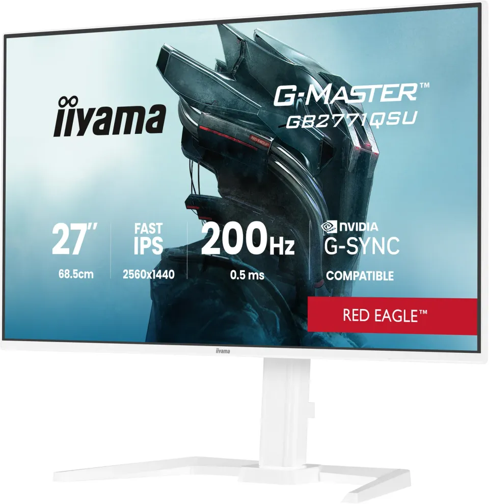 iiyama G-Master/GB2771QSU-W1/27"/IPS/QHD/200Hz/0,5ms/Bílá/3R
