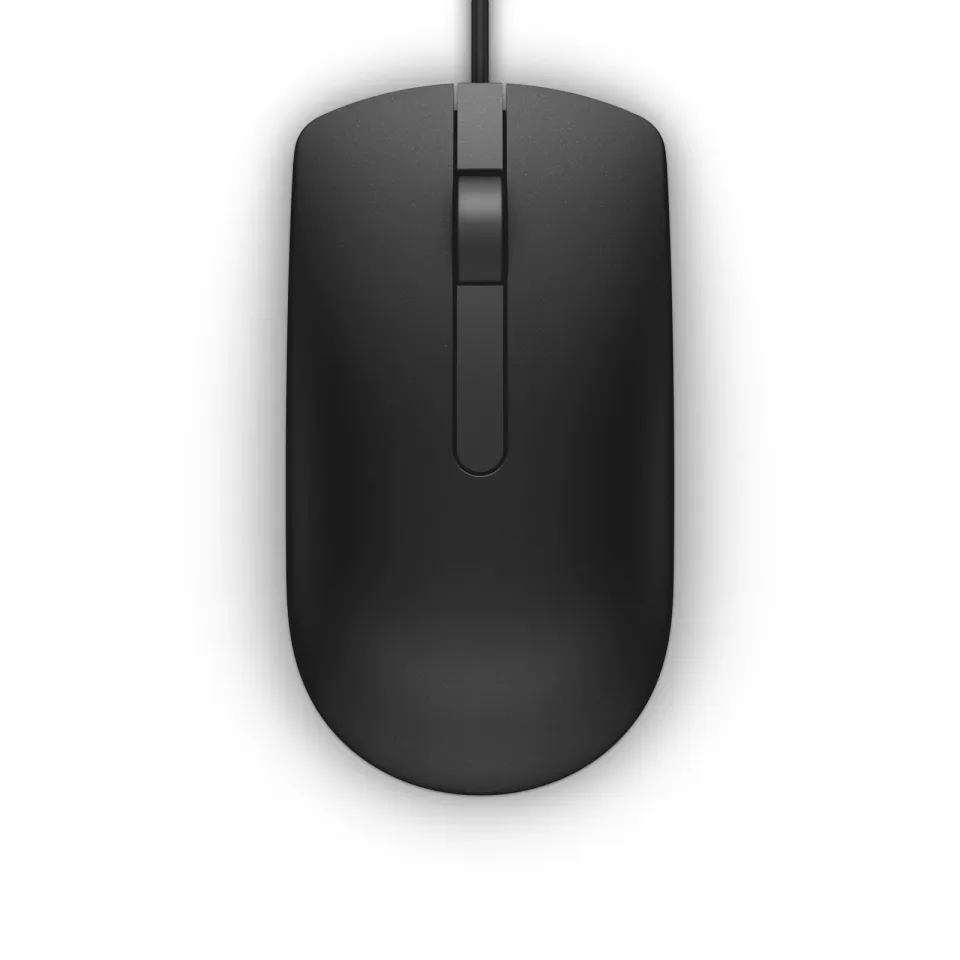 Dell MS116/Kancelářská/Optická/1 000 DPI/Drátová USB/Bílá