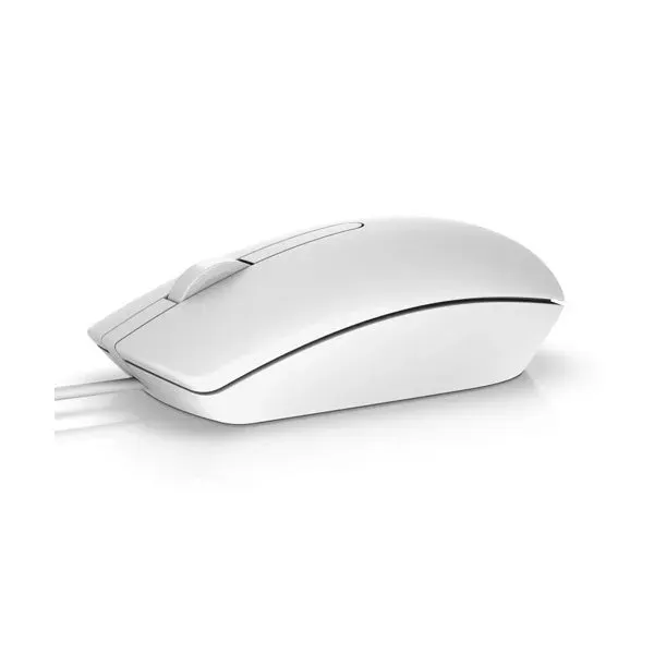 Dell MS116/Kancelářská/Optická/1 000 DPI/Drátová USB/Bílá