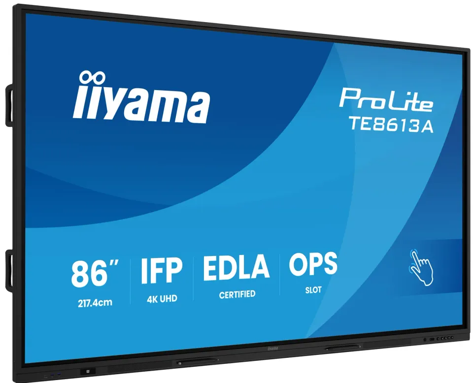 86" iiyama TE8613A-B2AG:IPS,4K,40P,USB-C,EDLA