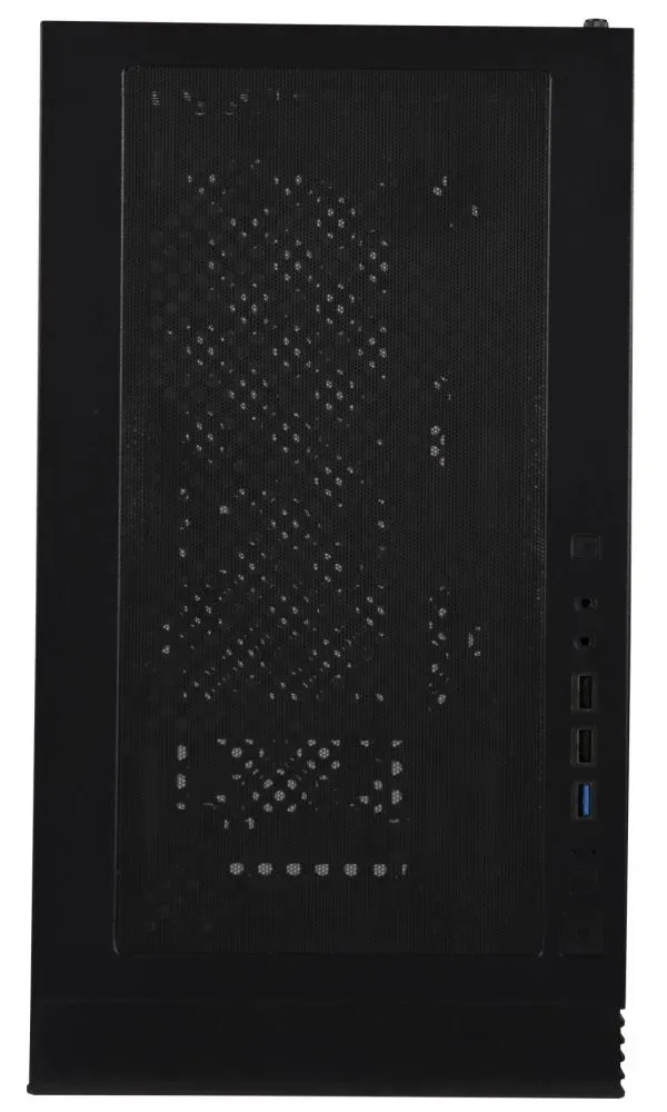 BitFenix skříň Flow FRGB/ ATX / 4x 120mm FRGB fan / 2x USB 3.0 / tvrzené sklo / černá