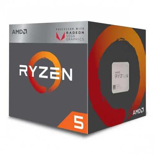 AMD cpu Ryzen 5 3400G AM4 Box s grafikou Radeon RX Vega 11 (s chladičem, 3.7GHz / 4.2GHz, 4MB cache, 65W, 4 jádro, 8 vlákno, 11 GPU), integrovaná grafika, Picasso Zen+ 12nm APU