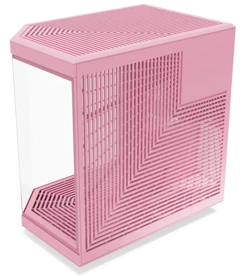 HYTE skříň Y70 Strawberry Milk / levé a přední sklo / Riser PCIe 4.0 / bez zdroje / 1x USB-C / 2x USB-A