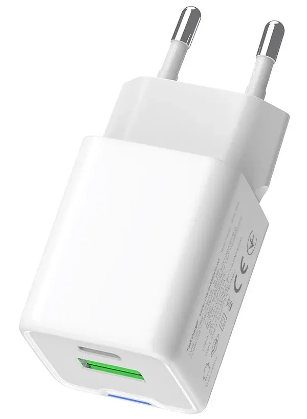 COLORWAY 1x USB-C/ síťová nabíječka/ GaN/ PD/ PPS/ QC/ 35W/ Bílá